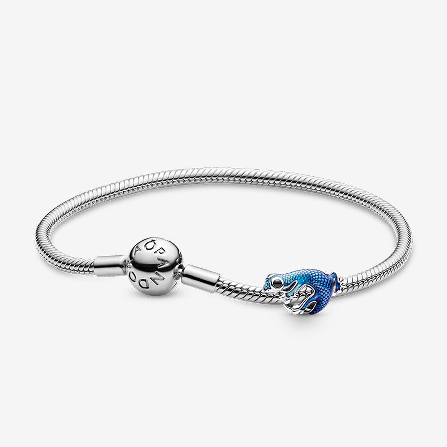 Bracelet Composé Gecko Bleu Métallique image number 0